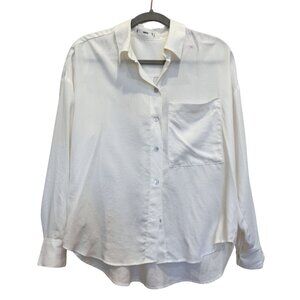 Mango Long Sleeve Flowy Top